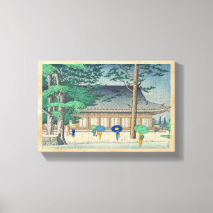 Lienzo Lluvia de Asano Takeji en el templo Sanjusangendo 