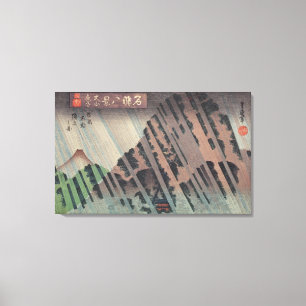 Lienzo Lluvia de la noche en Oyama, c.1830