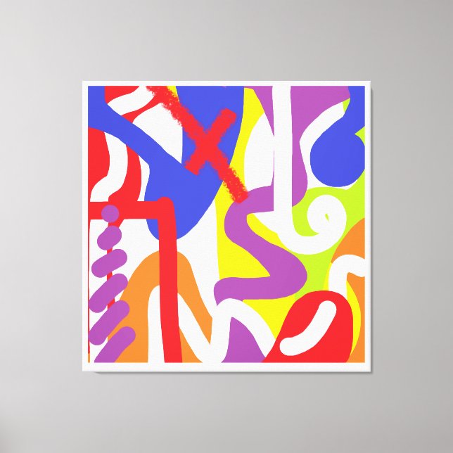 Lienzo LLUVIA DE ORGULLO LGBTQ+ inspirada en abstracto /  (Anverso)