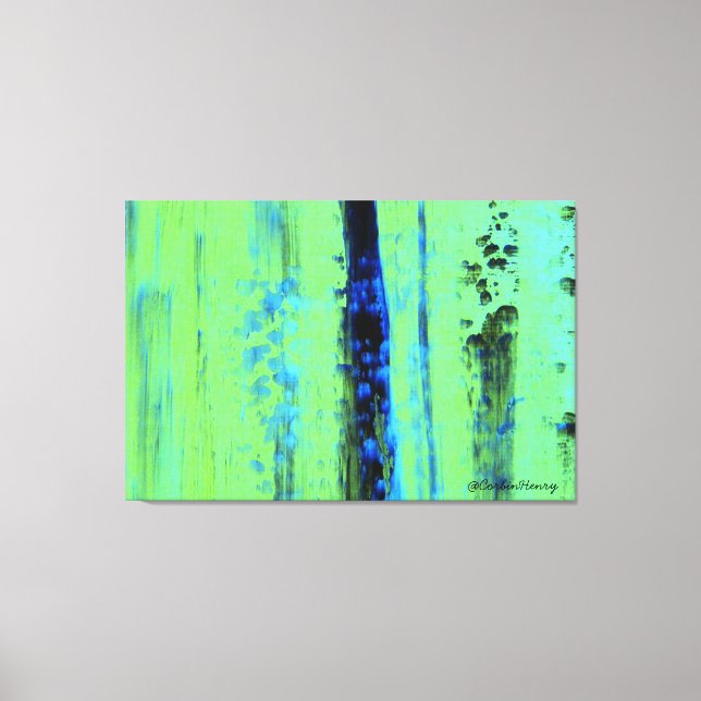 Lienzo Lluvia urbana (Anverso)