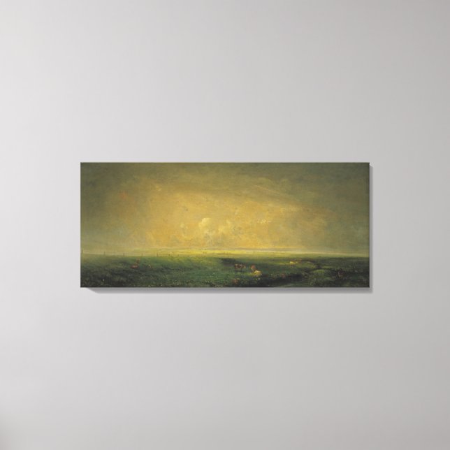 Lienzo Lluvia y sol, c.1873 (Anverso)