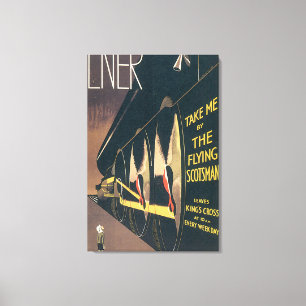 Lienzo LNER el poster del viaje del vintage del Scotsman