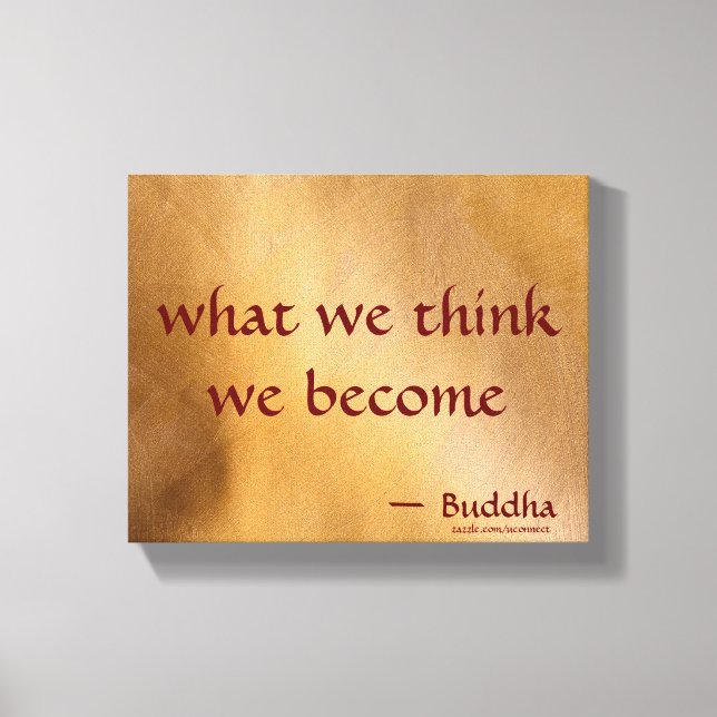 Lienzo Lo que creemos que nos convertimos (Anverso)