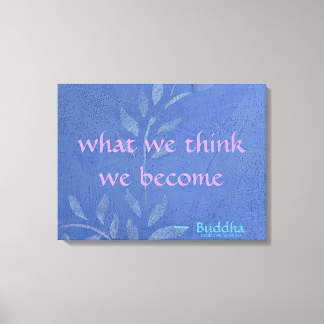 Lienzo Lo que creemos que nos convertimos - Vino azul (Anverso)