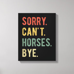Lienzo Lo siento, no puedo decir adiós a los caballos II