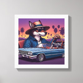 Lienzo Lobo Lowrider Wolfy