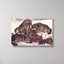 Lobos de Winifred Austen, animales salvajes de épo