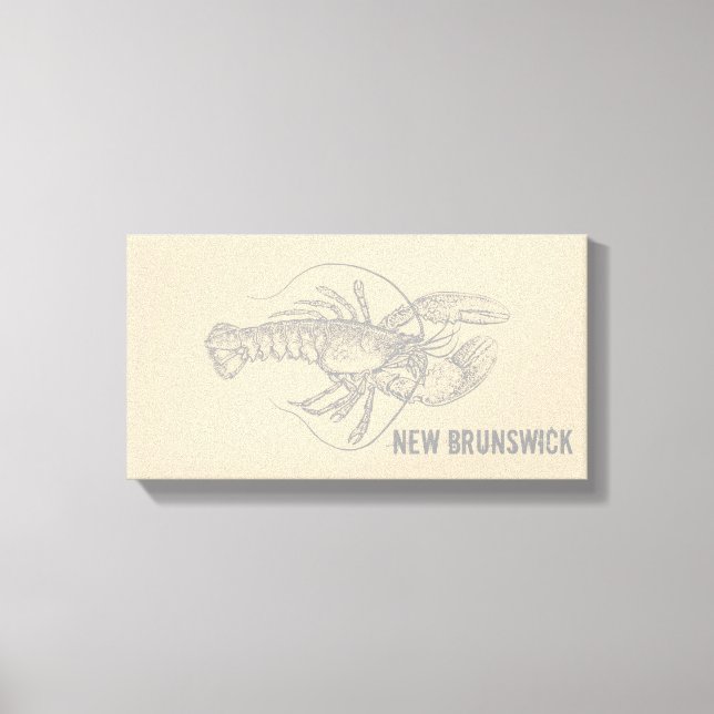 Lienzo Lobster de Nueva Brunswick (Anverso)