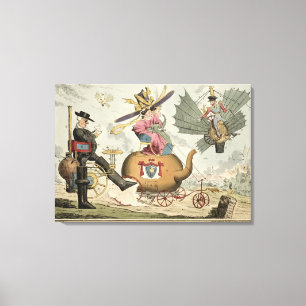 Lienzo Locomoción - caminando por el vapor, montando por