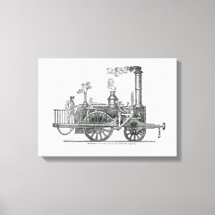 Lienzo Locomotora de vapor temprano