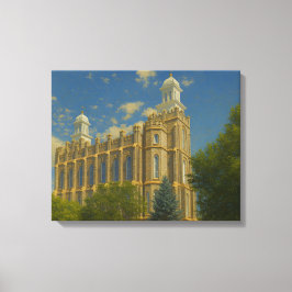 Lienzo Logan Utah Temple Painting™ LDS Wall Art Canvas
