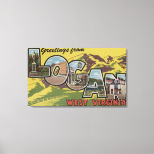 Lienzo Logan, Virginia Occidental - escenas grandes de la
