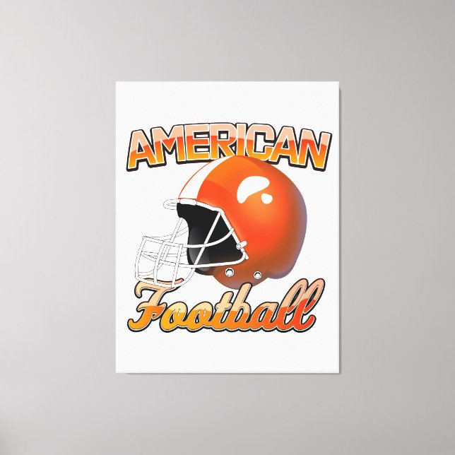 Lienzo Logo de American Football (Anverso)