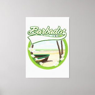Lienzo Logo de Barbados Travel