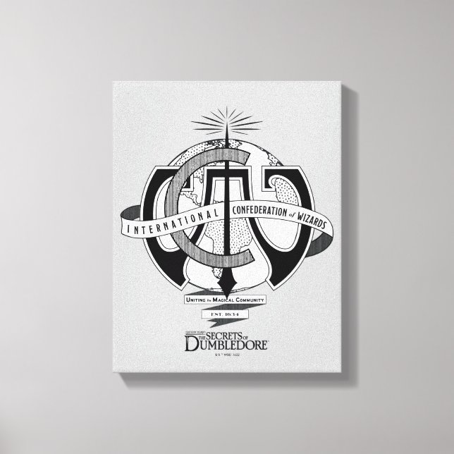 Lienzo Logo de la Confederación Internacional de Asistent (Anverso)