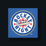 Lienzo Logo de la Noche de Hockey en Canadá<br><div class="desc">El presente logotipo utilizado desde 1998. La noche de hockey en Canadá es la marca usada para las presentaciones de televisión canadienses de la Liga Nacional de Hockey. Aunque el nombre se ha usado para todas las transmisiones de NHL en CBC Television (independientemente de la hora del día), Hockey Night...</div>