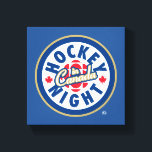 Lienzo Logo de la Noche de Hockey en Canadá<br><div class="desc">El presente logotipo utilizado desde 1998. La noche de hockey en Canadá es la marca usada para las presentaciones de televisión canadienses de la Liga Nacional de Hockey. Aunque el nombre se ha usado para todas las transmisiones de NHL en CBC Television (independientemente de la hora del día), Hockey Night...</div>