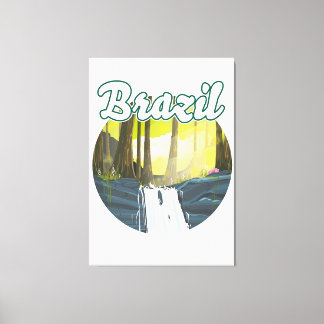 Lienzo Logo de la selva tropical de Brasil
