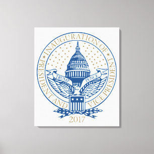 Lienzo Logo de la toma de mando del presidente republican