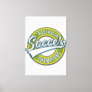 Lienzo Logo de los campeones de fútbol de Australia.
