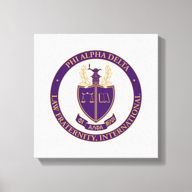 Lienzo Logo de Phi Alpha Delta (Anverso)