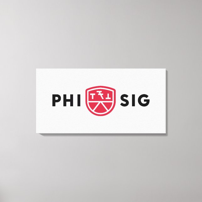 Lienzo Logo de Phi Sigma Kappa (Anverso)