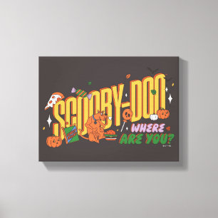 Lienzo Logo de Snack de Scooby-Doo de Halloween