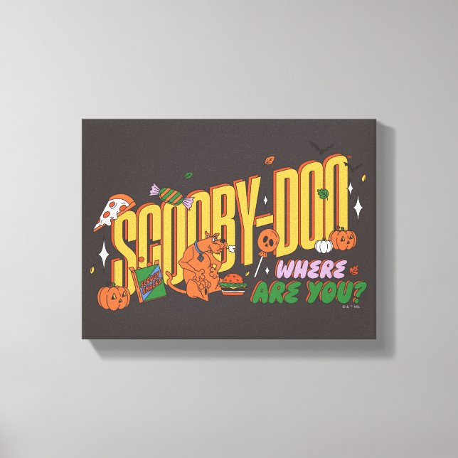 Lienzo Logo de Snack de Scooby-Doo de Halloween (Anverso)