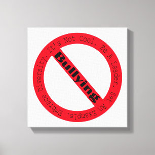 Lienzo Logo de Stop Bullying de Shirley Taylor