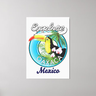 Lienzo Logo de viaje de Oaxaca México