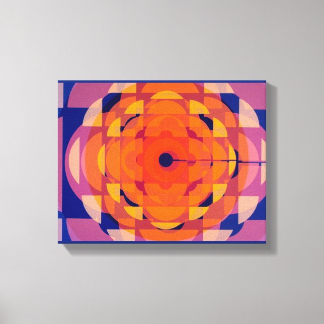 Lienzo Logo estilizado de los años 1970 de la CBC (Anverso)