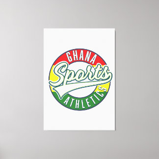 Lienzo Logo retro del Deporte de Ghana