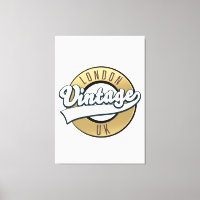 Logo retro del London Vintage UK.