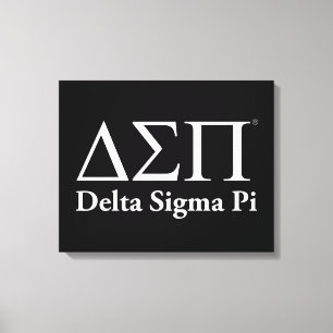Lienzo Logotipo Clásico de Delta Sigma Pi