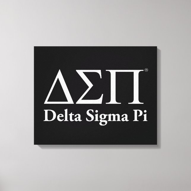 Lienzo Logotipo Clásico de Delta Sigma Pi (Anverso)