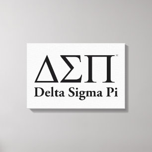 Lienzo Logotipo Clásico de Delta Sigma Pi