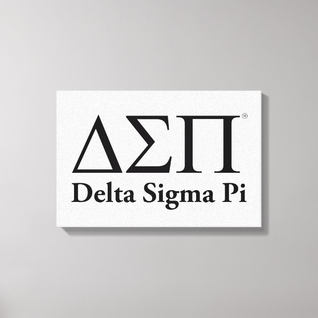 Lienzo Logotipo Clásico de Delta Sigma Pi (Anverso)