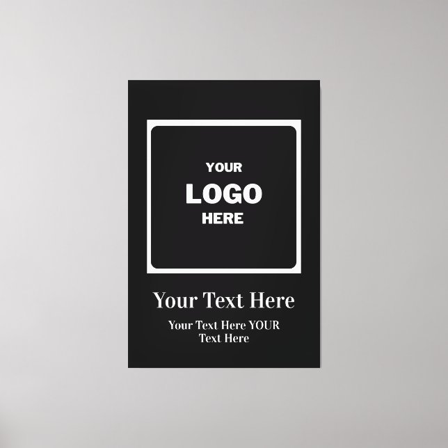 Lienzo Logotipo comercial de personalizado Profesional (Anverso)