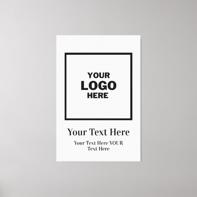 Lienzo Logotipo comercial de personalizado Profesional (Anverso)