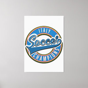 Lienzo logotipo de campeones de fútbol de España.