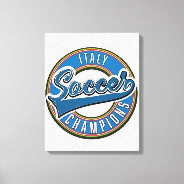 Lienzo logotipo de campeones de fútbol de España. (Anverso)
