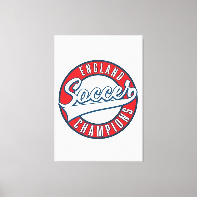 Lienzo logotipo de campeones de fútbol de Inglaterra (Anverso)