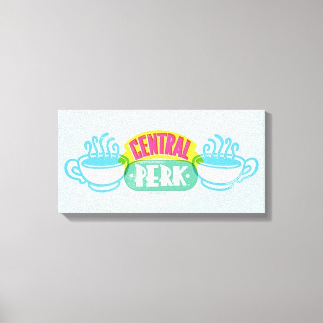 Lienzo Logotipo de Central Perk en neón (Anverso)