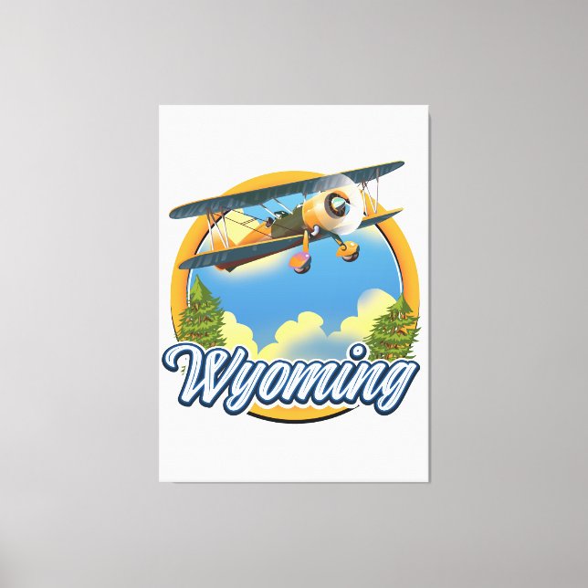 Lienzo logotipo de dibujos animados de Wyoming (Anverso)