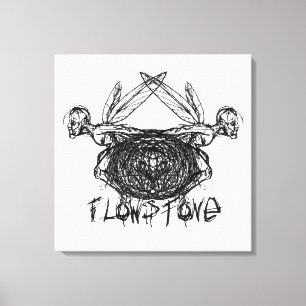 Lienzo Logotipo de Flowstone Graphics Pixies