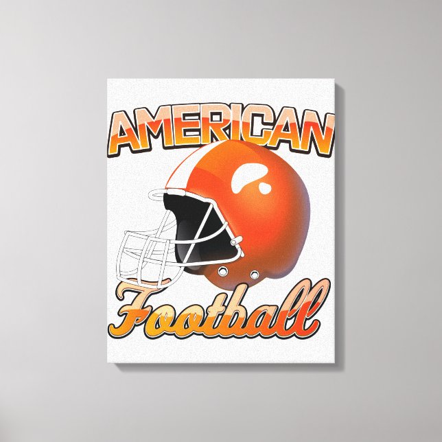 Lienzo logotipo de fútbol americano (Anverso)