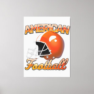 Lienzo logotipo de fútbol americano