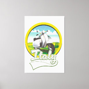Lienzo logotipo de Italy Scooter Travel