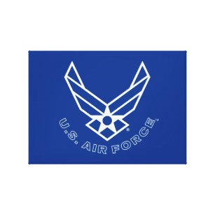 Lienzo Logotipo de la fuerza aérea - azul