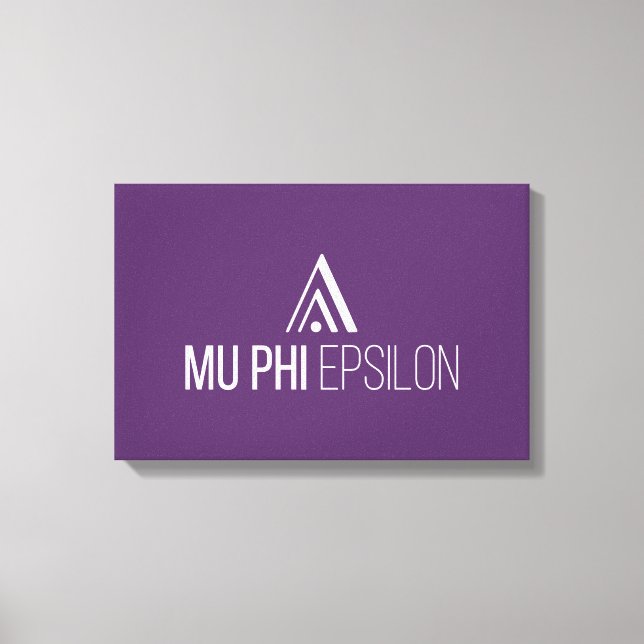 Lienzo Logotipo de Mu Phi Epsilon (Anverso)